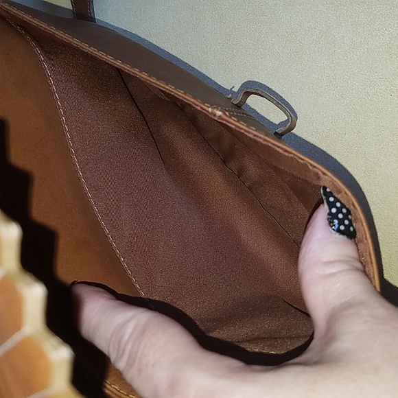 Tan/rust leather crossbody - Picture 6 of 7